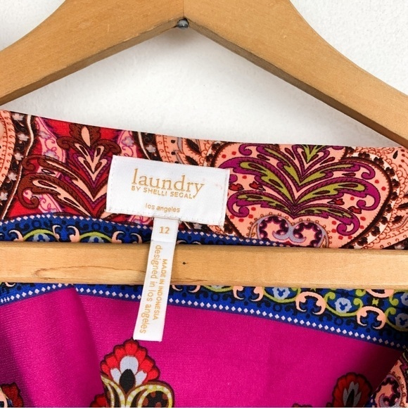 Laundry by Shelli Segal Long Sleeve Stretch Dress Sz 12 - Picture 5 of 7